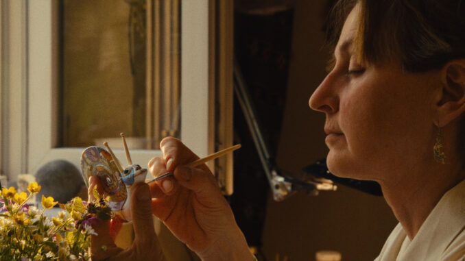 Porcelain War Artists Anya creating porcelain figures